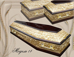 Комбинированный гроб (золотой)